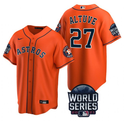 Men's Houston Astros #27 Jose Altuve Orange MLB Cool Base Stitched Jersey Men's Houston Astros #27 Jose Altuve Orange MLB Cool Base Stitched Jersey